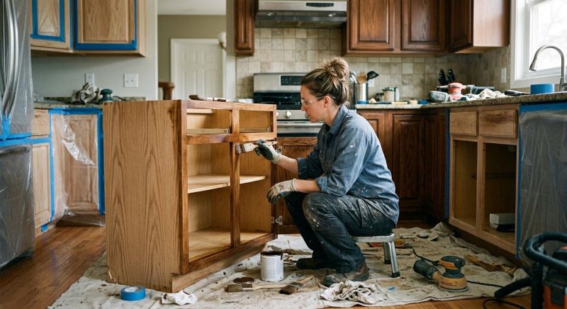 Wood Cabinet Refinishing in Terre Haute, IN