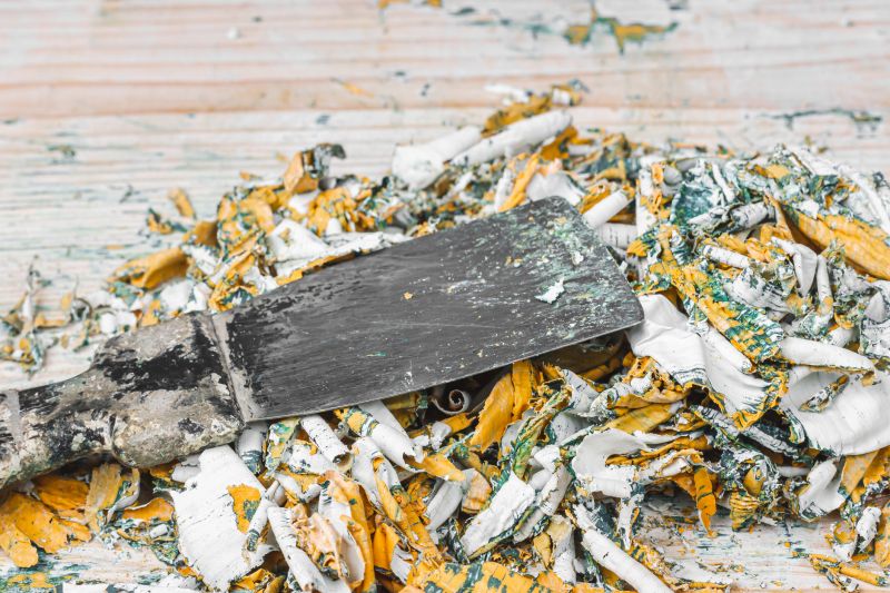 Prepares cabinets for refinishing